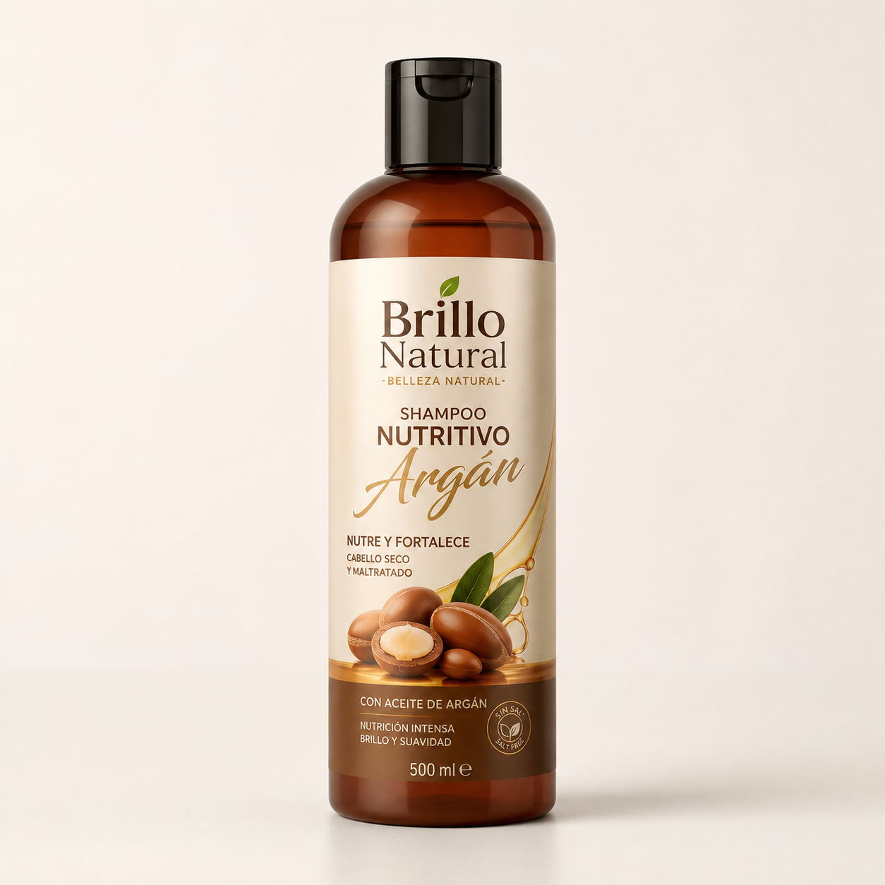 Brillo Natural Shampoo Nutritivo Argán 500 ml