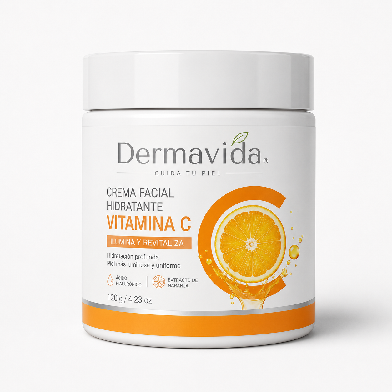 Dermavida Crema Facial Hidratante Vitamina C 120 g