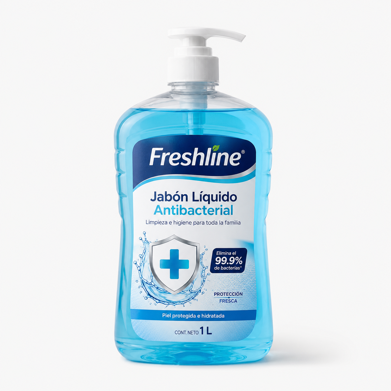Freshline Jabón Líquido Antibacterial 1 L